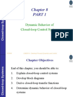 Dynamic Behavior of Closed-Loop Control Systems: CAB3014 - Chemical Process Dynamics and Control