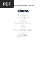 Indicación y Espacio para Enviar La Tarea 1 y 2