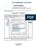 Touch Screens: Acp Thinmanager Tech Notes