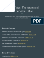 Unit 3 Atom and Periodic Table Notes Part 1