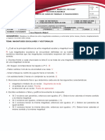 Evaluación Magnitudes Vectoriales 9A R