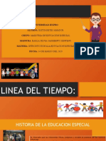 Linea Del Tiempo, Eduacion Especial