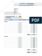 CGPA Calculator: Cumulative GPA