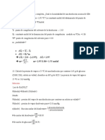  Δt = T - T  Δt = K *m  Δt = 0.0 - (-2.95) ; ΔT = 2.95  m= ; m= 2.95/1.86= 1.53 molal