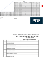 Registro de Estudiantes Que Entregan Portafolios