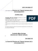 CERTIFICADOS