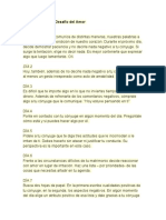 Los 40 Puntos Del Desafío Del Amor