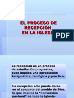 1.8 El Proceso de Recepcion en La Iglesia