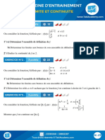 Magazine D'Entrainement: Limite Et Continuite