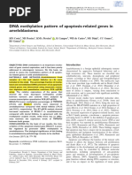 DNA Methylation Pattern of Apoptosis-Related Genes in Ameloblastoma