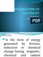 Introduction To Electricity