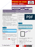 SEMANA 5 - SISTEMA DE ECUACIONES LINEALES (5to MATEMÁTICA)