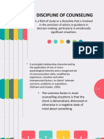 Diss 11 - Discipline of Counseling