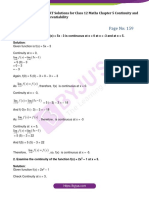 NCERT Solutions For Class 12 Maths Chapter 5 Continuity and Differentiability