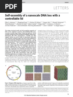 Letters: Self-Assembly of A Nanoscale DNA Box With A Controllable Lid