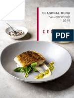 EPICURE Seasonal Dinner Menu AW 2018