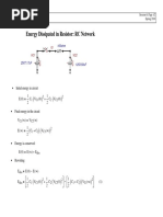 Energy Dissipated in Resistor: RC Network: ECE 524: Transients in Power Systems Session 6 Page 1/2 Spring 2018