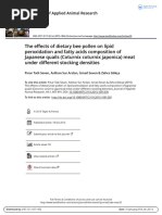 The Effects of Dietary Bee Pollen On Lipid Peroxidation and Fatty Acids Composition of Japanese Quails (Coturnix Coturnix Japonica) Meat Under Different Stocking Densities