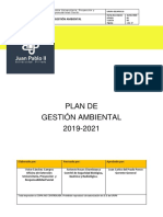 Plan de Gestión Ambiental 2019 2021 PDF