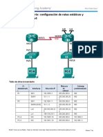 Lab - Configuring IPv4 Static and Default Routes