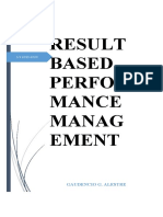 Result Based Perfor Mance Manag Ement: Gaudencio G. Alestre