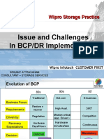 Issue and Challenges in BCP/DR Implementation: Wipro Storage Practice