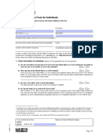 Status Declaration Form For Individuals: Declarant