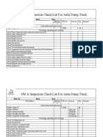 Astra D.truck Checklist