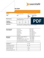 Material Specification Sheet Saarstahl - 55Cr3: 1.7176 F 1 K BS: Afnor: Sae: Material Group