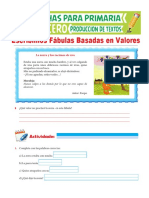 Fabulas Basadas en Valores para Tercero de Primaria