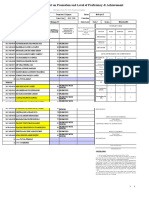 School Form 5 (SF 5) Report On Promotion and Level of Proficiency & Achievement