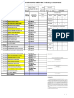 School Form 5 (SF 5) Report On Promotion and Level of Proficiency & Achievement