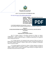 PMAL - Legislação Estadual - Lei - N. - 7.114, - de - 5.11.2009 - Previdência - (Revogada)