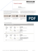 Ticket & Receipt: Your Travel Information