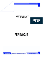 Pertemuan 7: Review/Quiz