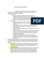 Overview of Financial Statements and The Income Statement