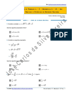 Ficha de Trabalho N.º 3 - Radicais e Potências de Expoente Racional