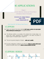 Diode Applications: Reference Book: Electronic Devices and Circuit Theory (11th Edition) Robert F. Boylestad