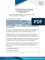 Guia de Actividades y Rúbrica de Evaluación - Postarea - Propuesta de Mejoramiento