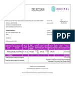 Tax Invoice: Excitel Broadband Pvt. LTD