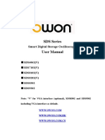 SDS Series Oscilloscopes USER - MANUAL - V1.5.4 PDF