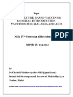 Cell Culture Based Vaccine