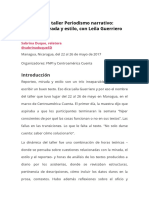 Periodismo Narrativo - Leila Guerriero - FNPI