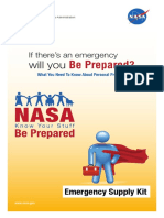 NASA Be Prepared Emergency Supply Kit PDF