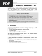 Module 8: Developing The Business Case