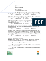 Test I. Multiple Choice Direction: Encircle The Letter of The Correct Answer