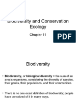 Notes - Ch. 11 Biodiversity and Conservation Ecology