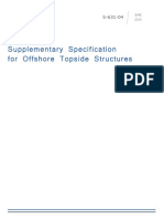 Supplementary Specification For Offshore Topside Structures