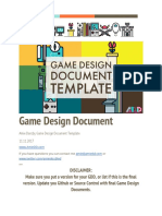 Game Design Document Template