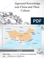 Background Knowledge About China and Their Culture